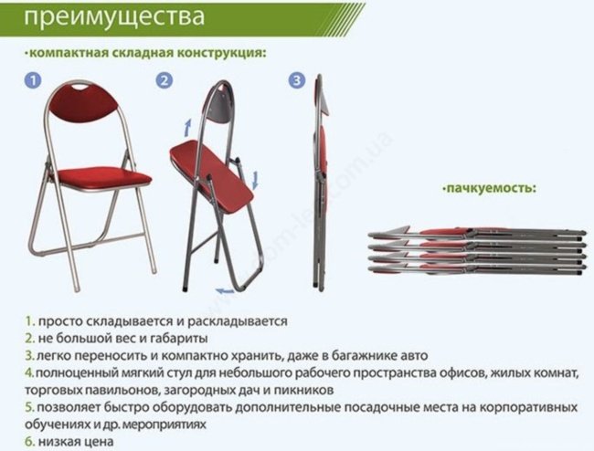 Стул складной Джокер алюминий характеристики фото