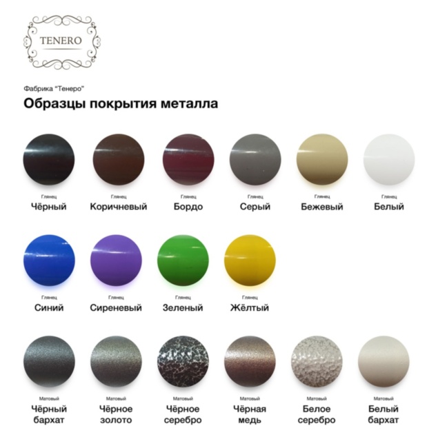 Палитра покрытий основания