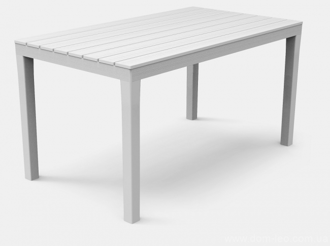Стол Суматра белый фото пластик Стол Суматра белый фото пластик