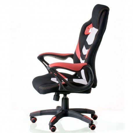 Кресло геймерское Abuse black/red сбоку