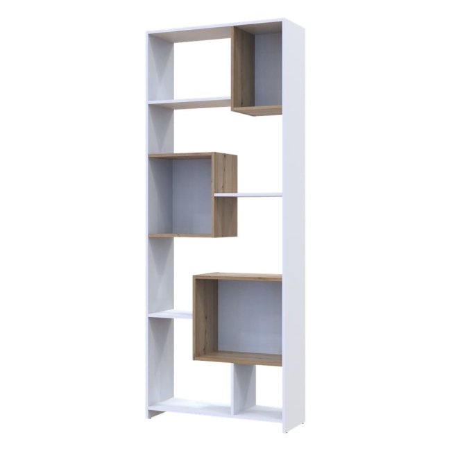Етажерка Doros висока Білий/Дуб евок 81х30х210 BS1