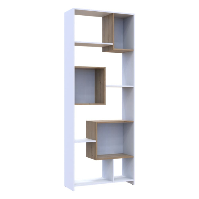 Етажерка Doros висока Білий/Дуб евок 81х30х210 BS1