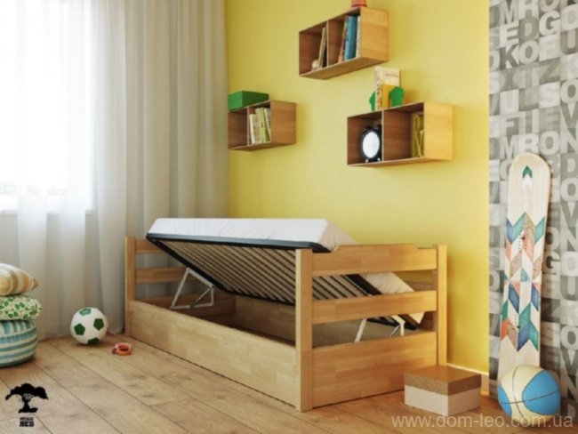Кровать Милена П/М лак натуральный